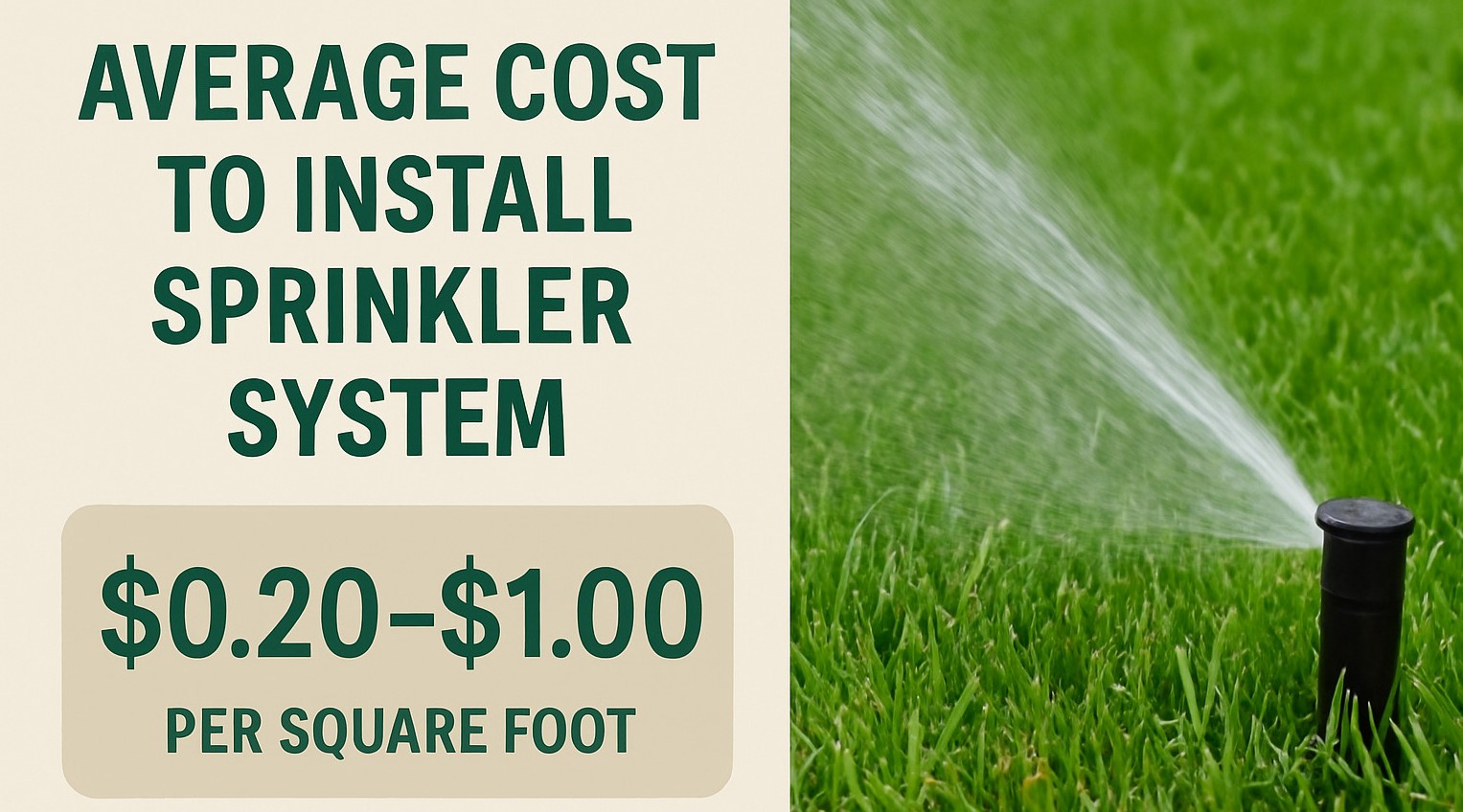 Sprinkler System Types Save Cost
